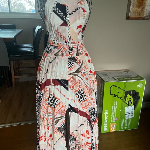 Multicolor Geometric Maxi Dress - Picture 1 of 5